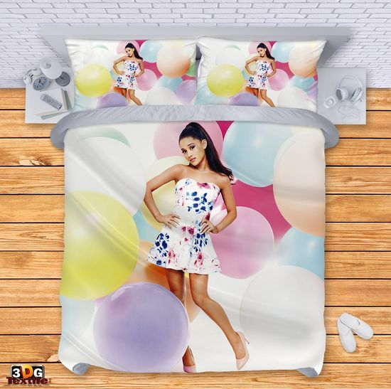 Сет чаршафи с 3D дигитален принт - Ариана Гранде балони - Ariana Grande balloons