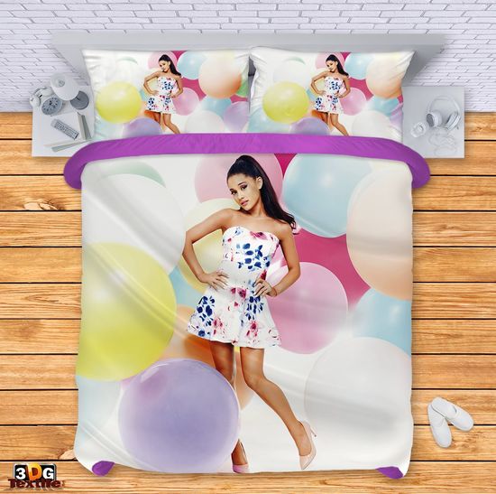 Сет чаршафи с 3D дигитален принт -  Ариана Гранде балони - Ariana Grande balloons 2