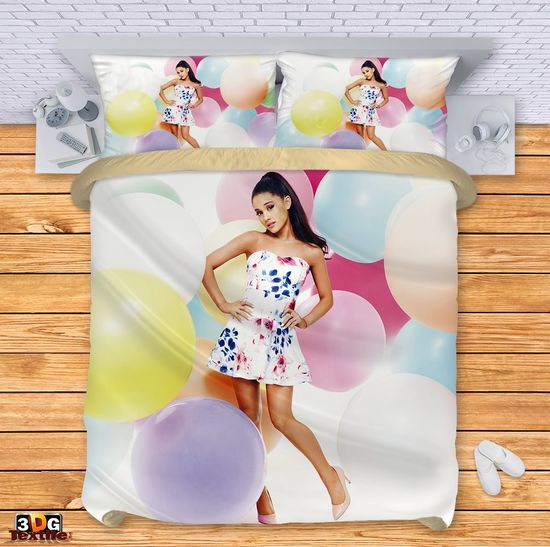 Сет чаршафи с 3D дигитален принт -  Ариана Гранде балони - Ariana Grande balloons 1