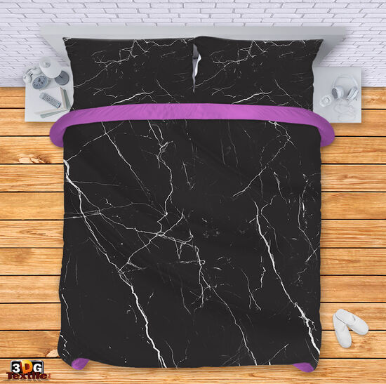 Спално бельо Черен Мрамор 2 - Black Marble 2 2