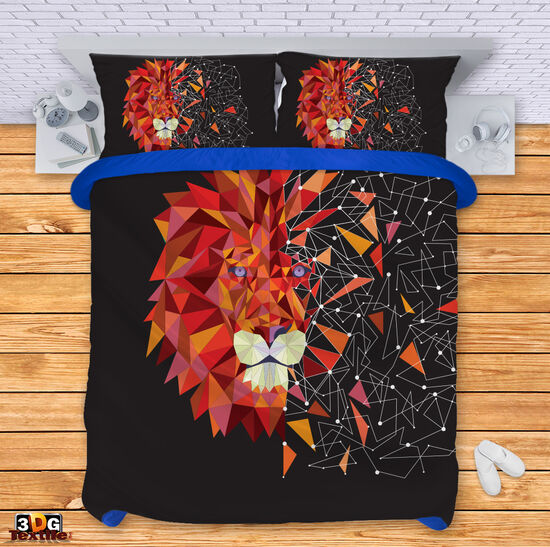 Спален сет с принт -  Геометричен Лъв - Geometric Lion 2