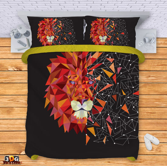Спален сет с принт -  Геометричен Лъв - Geometric Lion 4