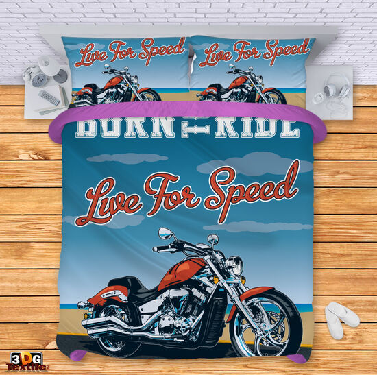 Спален сет с 3D дигитален принт -  Роден Да Язди - Born To Ride 2