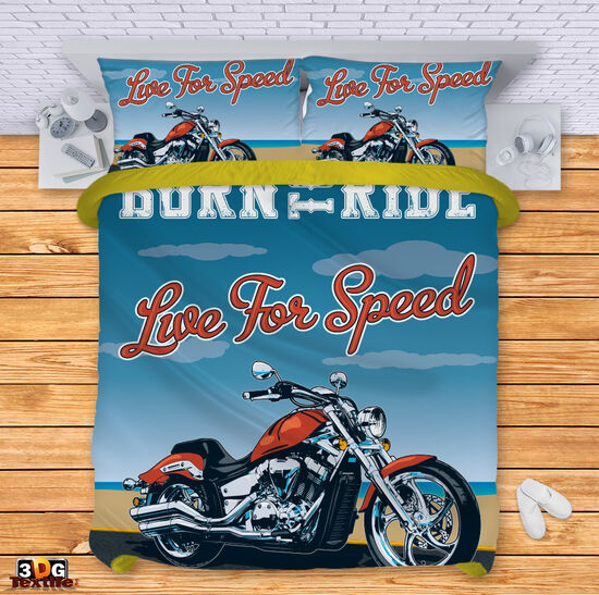 Спален сет с 3D дигитален принт -  Роден Да Язди - Born To Ride 6