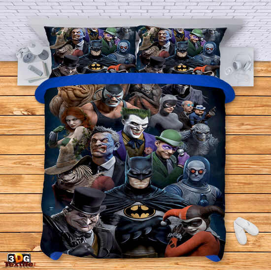 Сет за легло с 3D дигитален принт -  Батман 2 - Batman 2 2