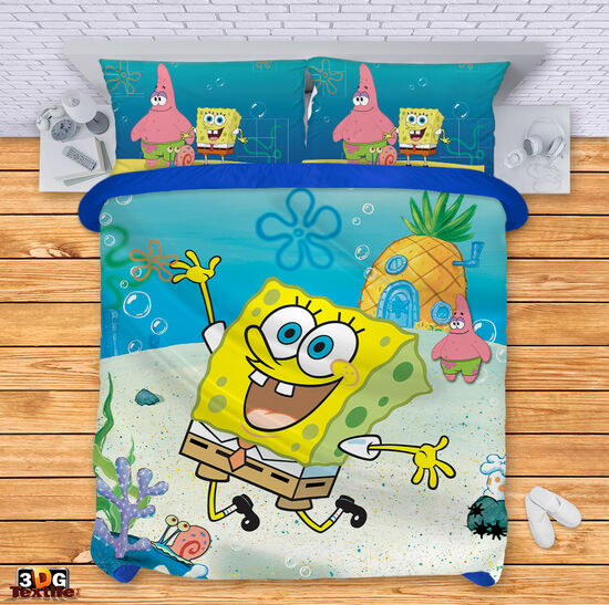 Модерно Спално бельо с дигитален принт -  Спондж Боб - SpongeBob 1