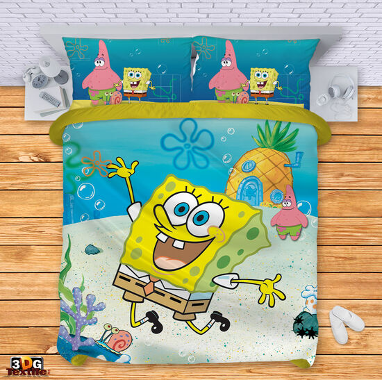 Модерно Спално бельо с дигитален принт -  Спондж Боб - SpongeBob 2