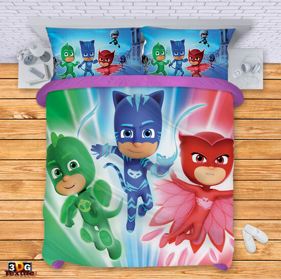 Сет чаршафи с дигитален принт -  Пи Джей Маск - PJ Masks 4