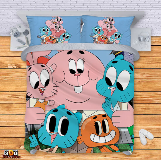 Модерен Сет чаршафи с принт - Гъмбал - Gumball