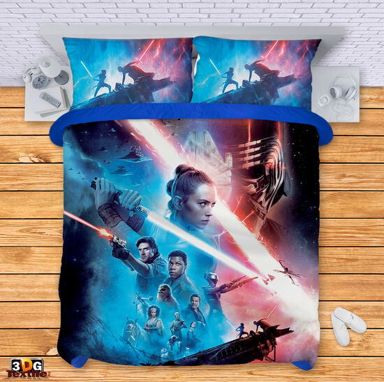Модерен Комплект чаршафи с принт -  Междузвездни войн Skywalker - Star Wars Skywalker 1