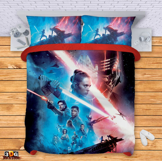 Модерен Комплект чаршафи с принт -  Междузвездни войн Skywalker - Star Wars Skywalker 2