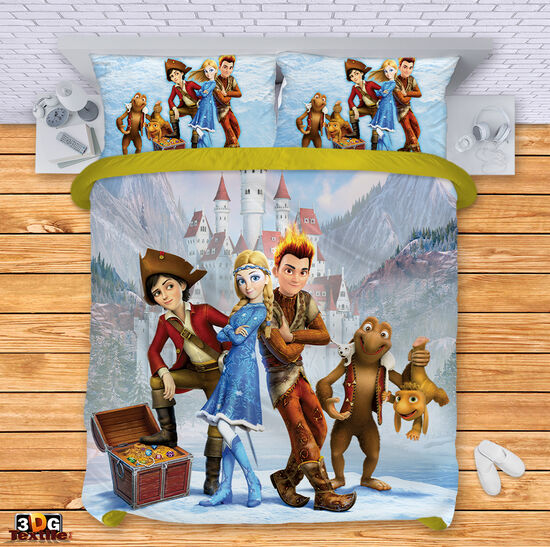 Модерен Сет чаршафи с дигитален принт -  Ледена Кралица - Ice Queen 5