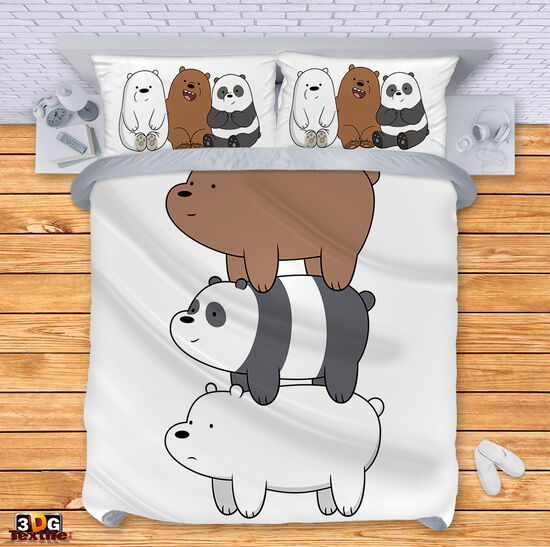 Спално бельо с 3D дигитален принт - Ние сме мечета - We Bare Bears