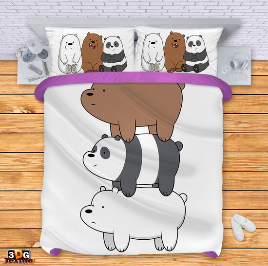 Спално бельо с 3D дигитален принт -  Ние сме мечета - We Bare Bears 1