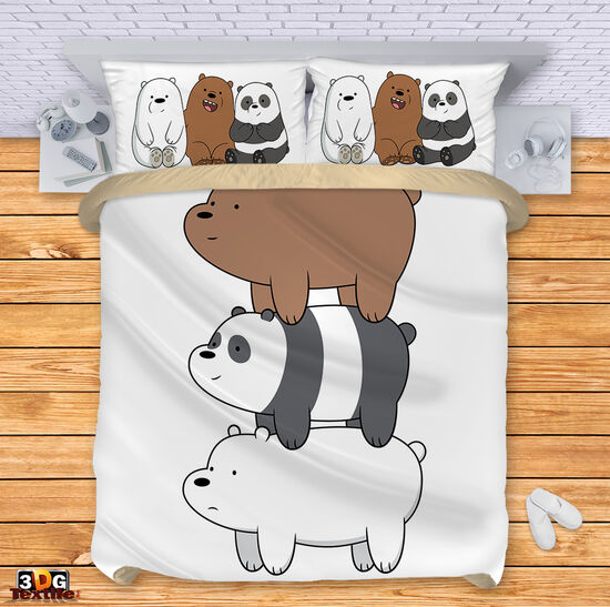 Спално бельо с 3D дигитален принт -  Ние сме мечета - We Bare Bears 4
