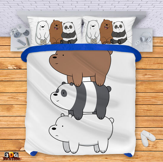 Спално бельо с 3D дигитален принт -  Ние сме мечета - We Bare Bears 3