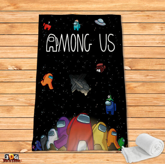 Поларено одеяло Принт Among Us