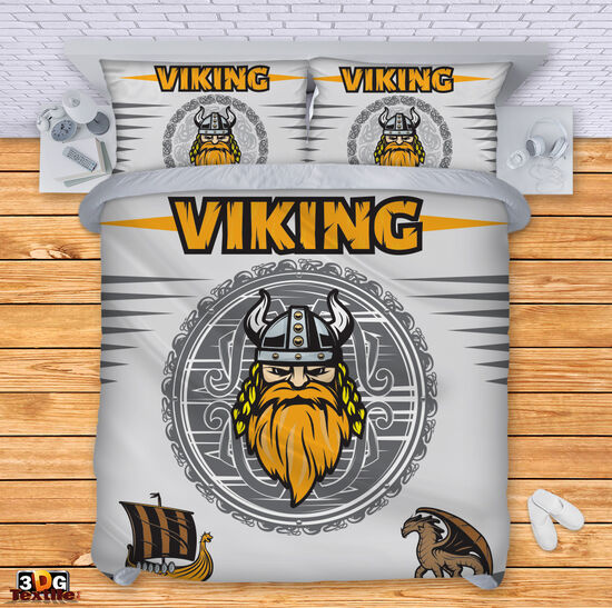 Сет чаршафи с дигитален принт - Викинг - Viking