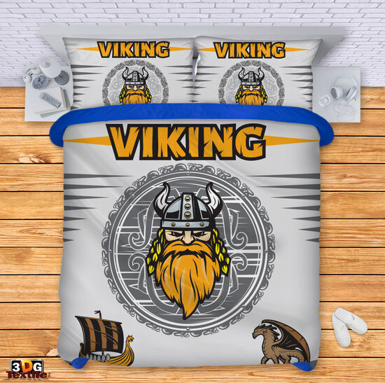 Сет чаршафи с дигитален принт -  Викинг - Viking 1