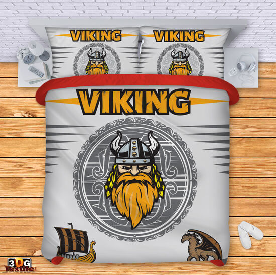 Сет чаршафи с дигитален принт -  Викинг - Viking 2