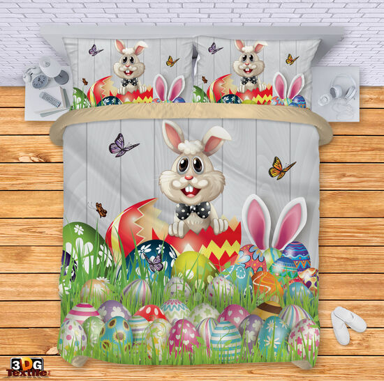 Спален 3D комплект с дигитален принт -  Великденски заек - Easter Bunny 4
