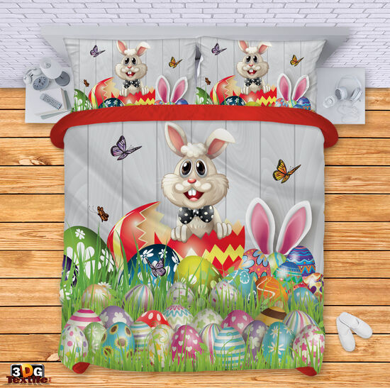 Спален 3D комплект с дигитален принт -  Великденски заек - Easter Bunny 2