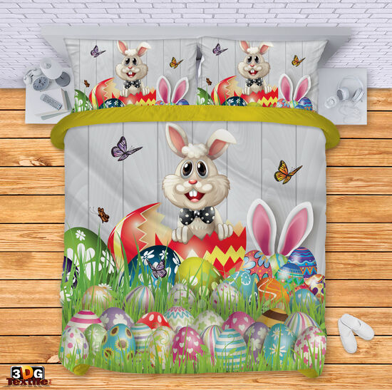 Спален 3D комплект с дигитален принт -  Великденски заек - Easter Bunny 1