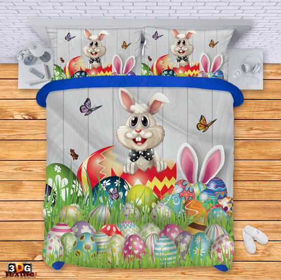 Спален 3D комплект с дигитален принт -  Великденски заек - Easter Bunny 5