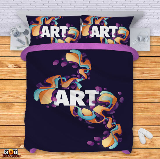 Комплект чаршафи с принт -  Арт - Art 3