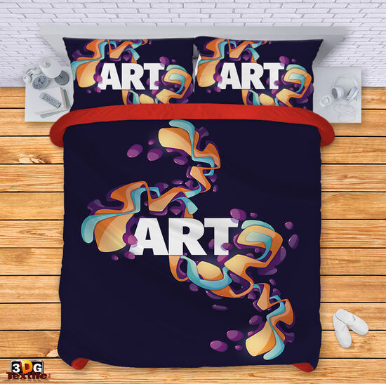 Комплект чаршафи с принт -  Арт - Art 2