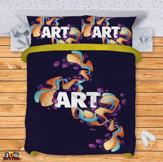 Комплект чаршафи с принт -  Арт - Art 1