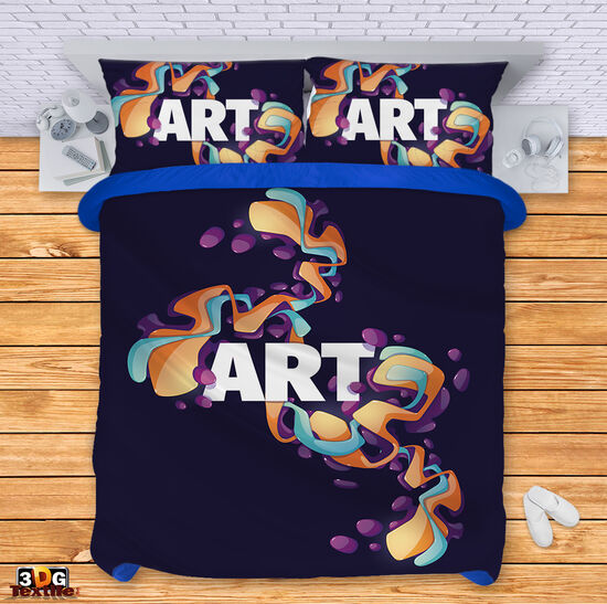 Комплект чаршафи с принт -  Арт - Art 6