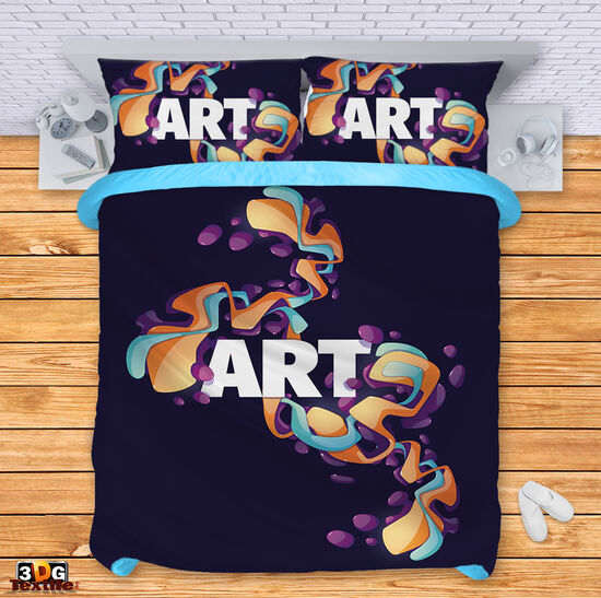 Комплект чаршафи с принт -  Арт - Art 4