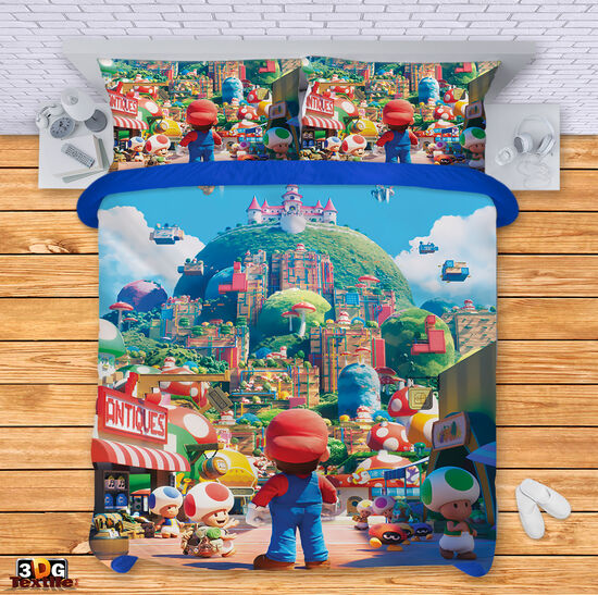 Спален сет с принт -  Марио Брос - Mario Bros 5