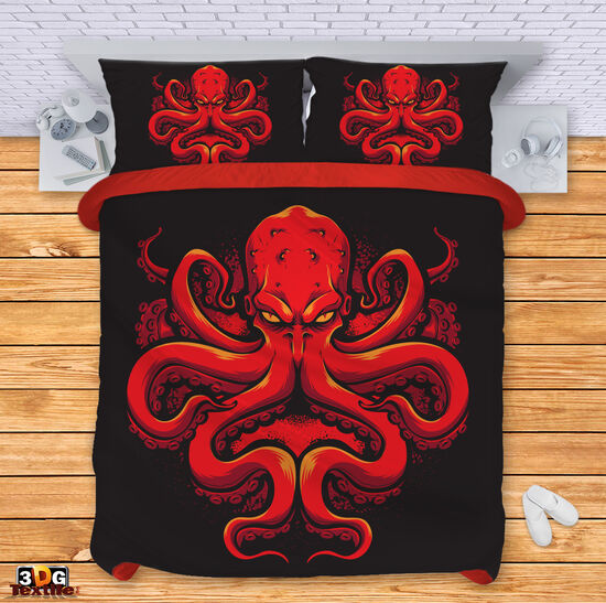 Сет за легло с принт -  Октопод - Octopus 1