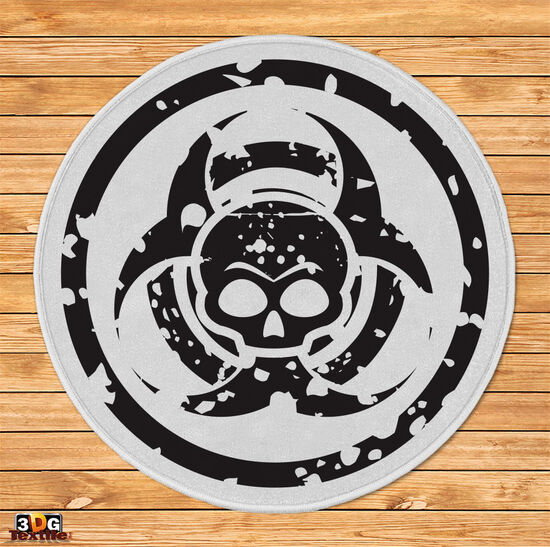 Кръгъл дизайнерски килим Biohazard