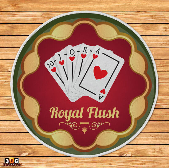 Кръгъл дизайнерски килим Royal flush
