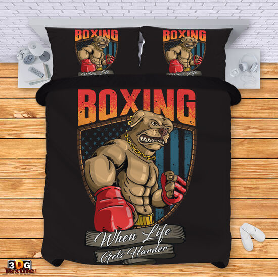 Спален комплект с 3D дигитален дизайн -  Бокс - Boxing 2