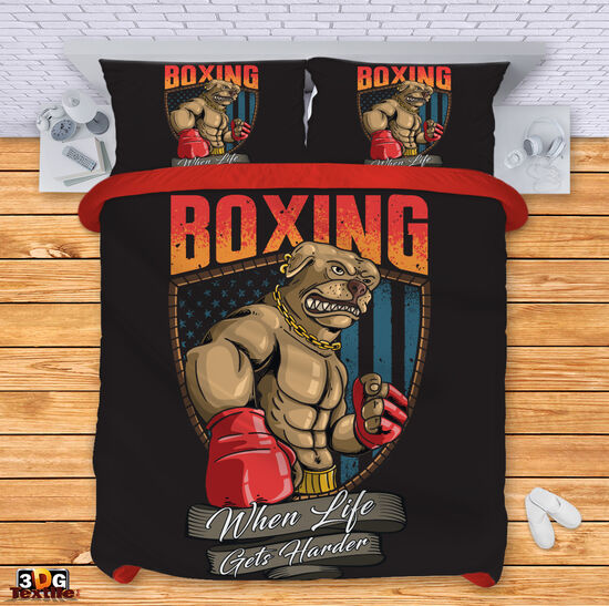 Спален комплект с 3D дигитален дизайн -  Бокс - Boxing 1
