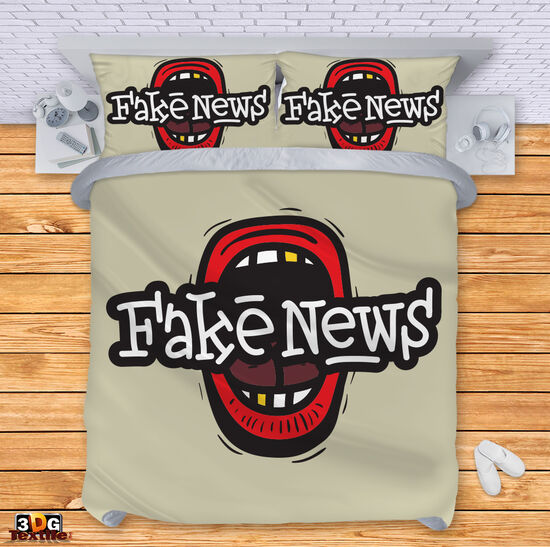 Модерен Спален сет с принт - Фалшиви новини - Fake news