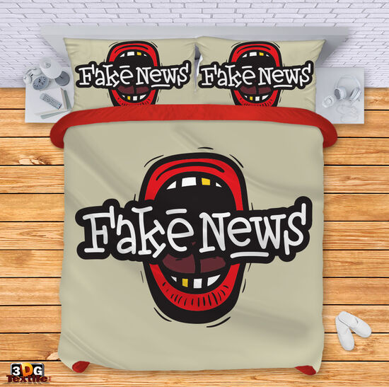 Модерен Спален сет с принт -  Фалшиви новини - Fake news 1
