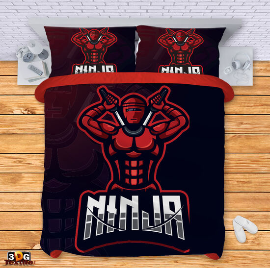 Комплект чаршафи с 3D дигитален принт -  Нинджа - Ninja 1
