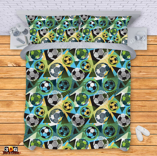Спален сет с дигитален принт - Футболни топки - Football balls