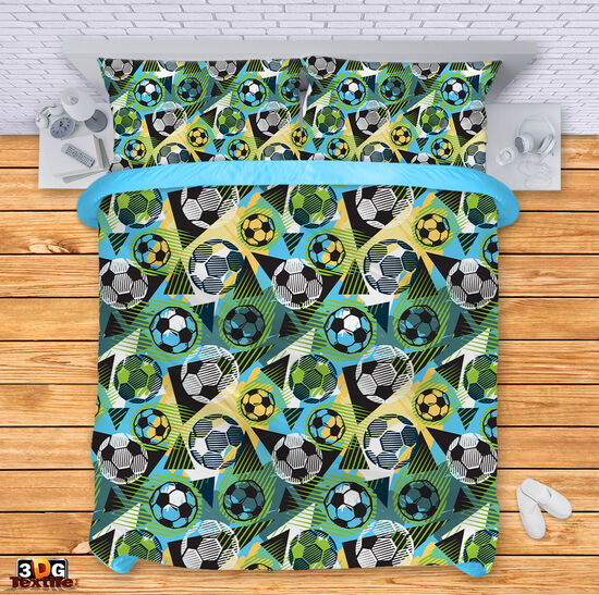 Спален сет с дигитален принт -  Футболни топки - Football balls 2