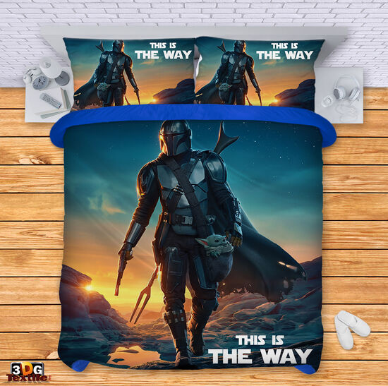 Модерен Сет за легло с дигитален принт -  Мандалорецът - The Mandalorian 2