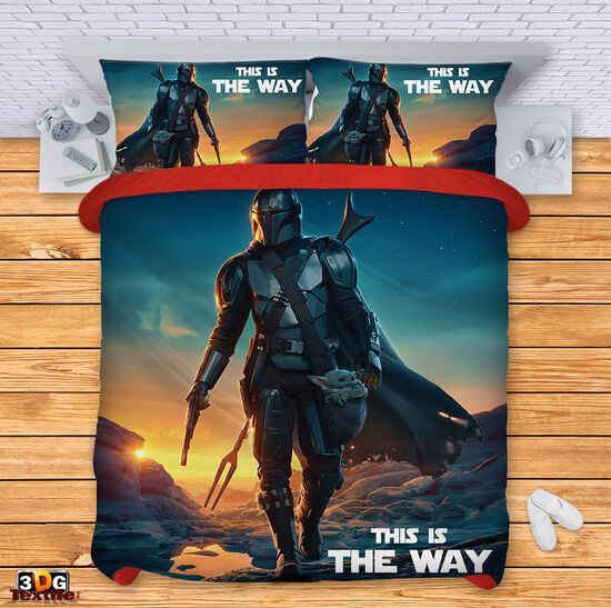 Модерен Сет за легло с дигитален принт -  Мандалорецът - The Mandalorian 1