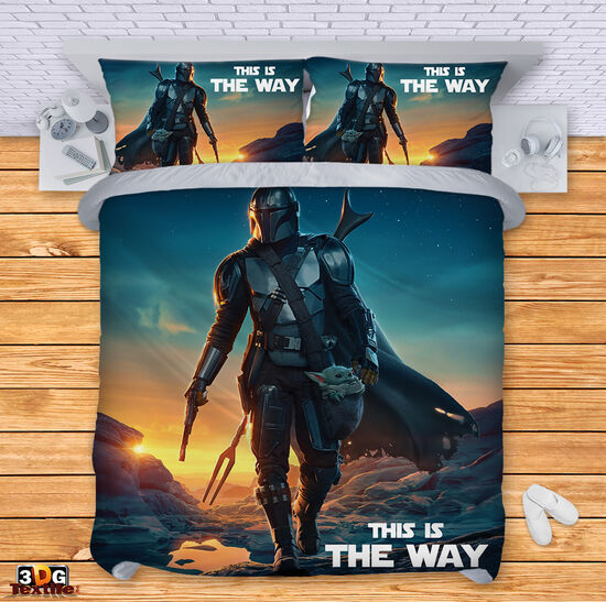 Модерен Сет за легло с дигитален принт - Мандалорецът - The Mandalorian