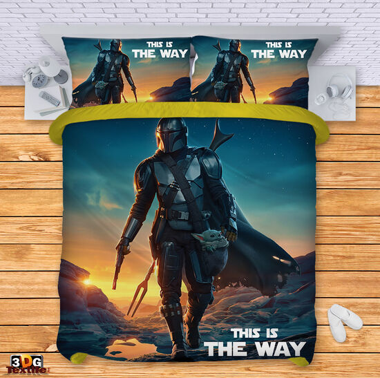 Модерен Сет за легло с дигитален принт -  Мандалорецът - The Mandalorian 3