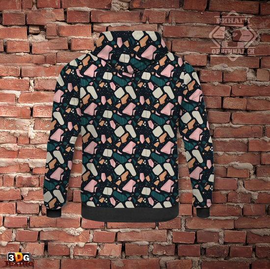 Спортен Суитшърт Hoodie с качулка Арт камъчета 1