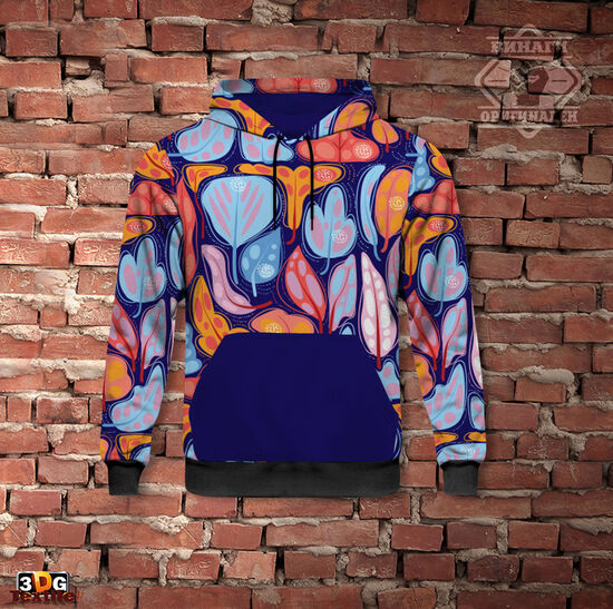Спортен Суитшърт Hoodie с качулка Арт листа
